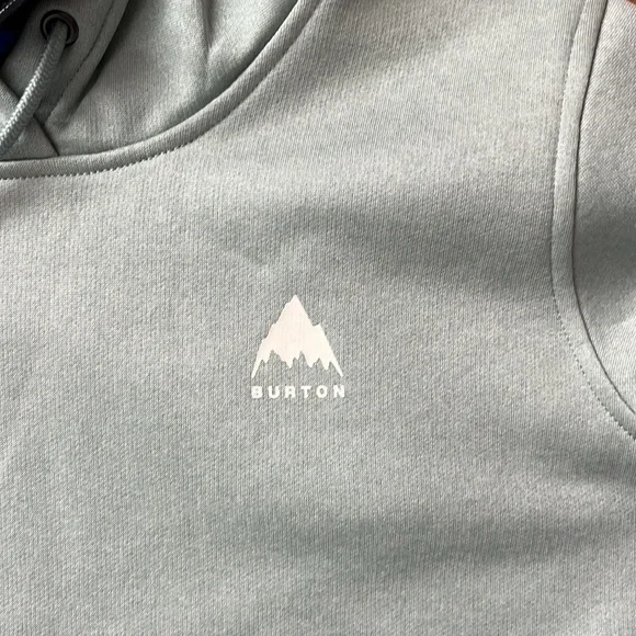 Burton Oak Fleece Green Pullover Sweatshirt (Long) Size Small - Picture 6 of 8